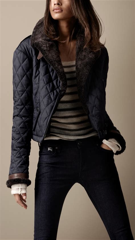 burberry jacket navy blue|burberry blue jacket women.